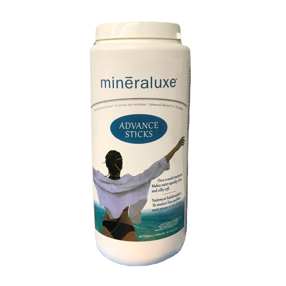Mineraluxe Advance Sticks for Pools (2.4 kg = 24 x100 gm per stick) - Aqua-Tech
