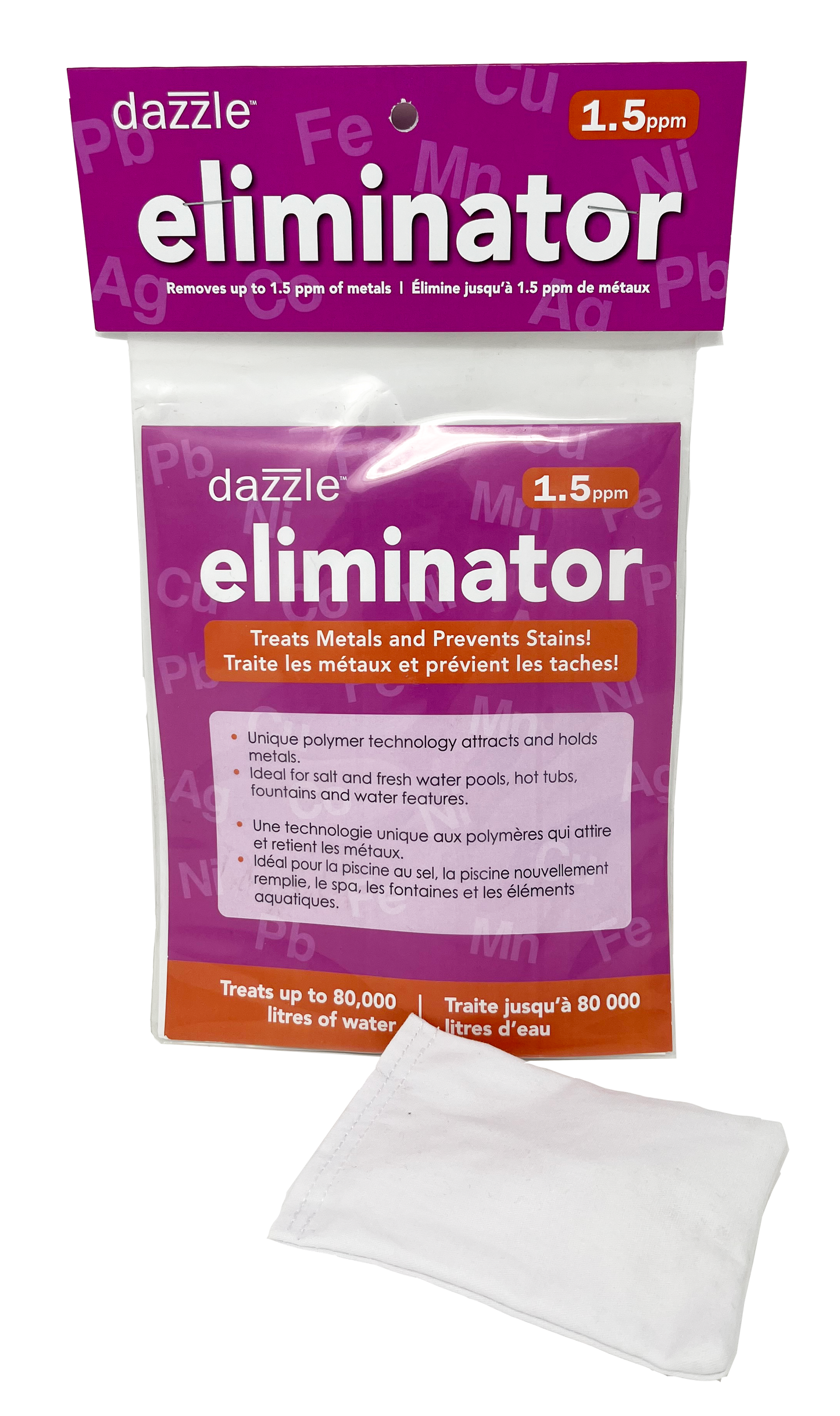 Dazzle Eliminator 1.5ppm (each) (Up to 1.5ppm, Treats up to 80,000L) (P/N: DAZ07050)