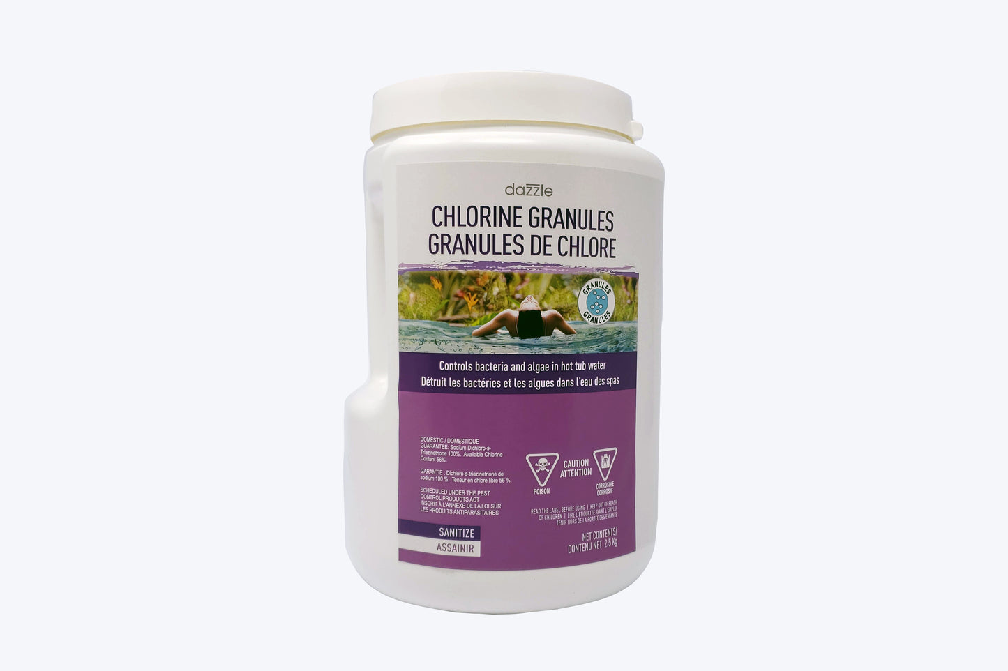 Dazzle Stabilized Chlorine Granules (2.5kg) (P/N: DAZ08302)