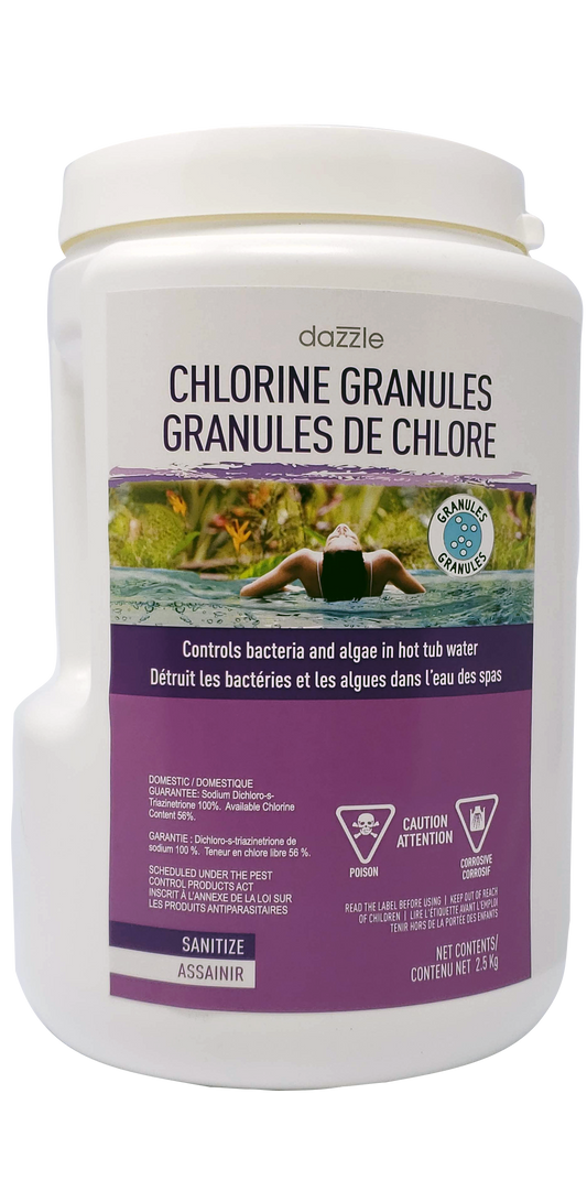 Dazzle Stabilized Chlorine Granules (2.5kg) (P/N: DAZ08302)