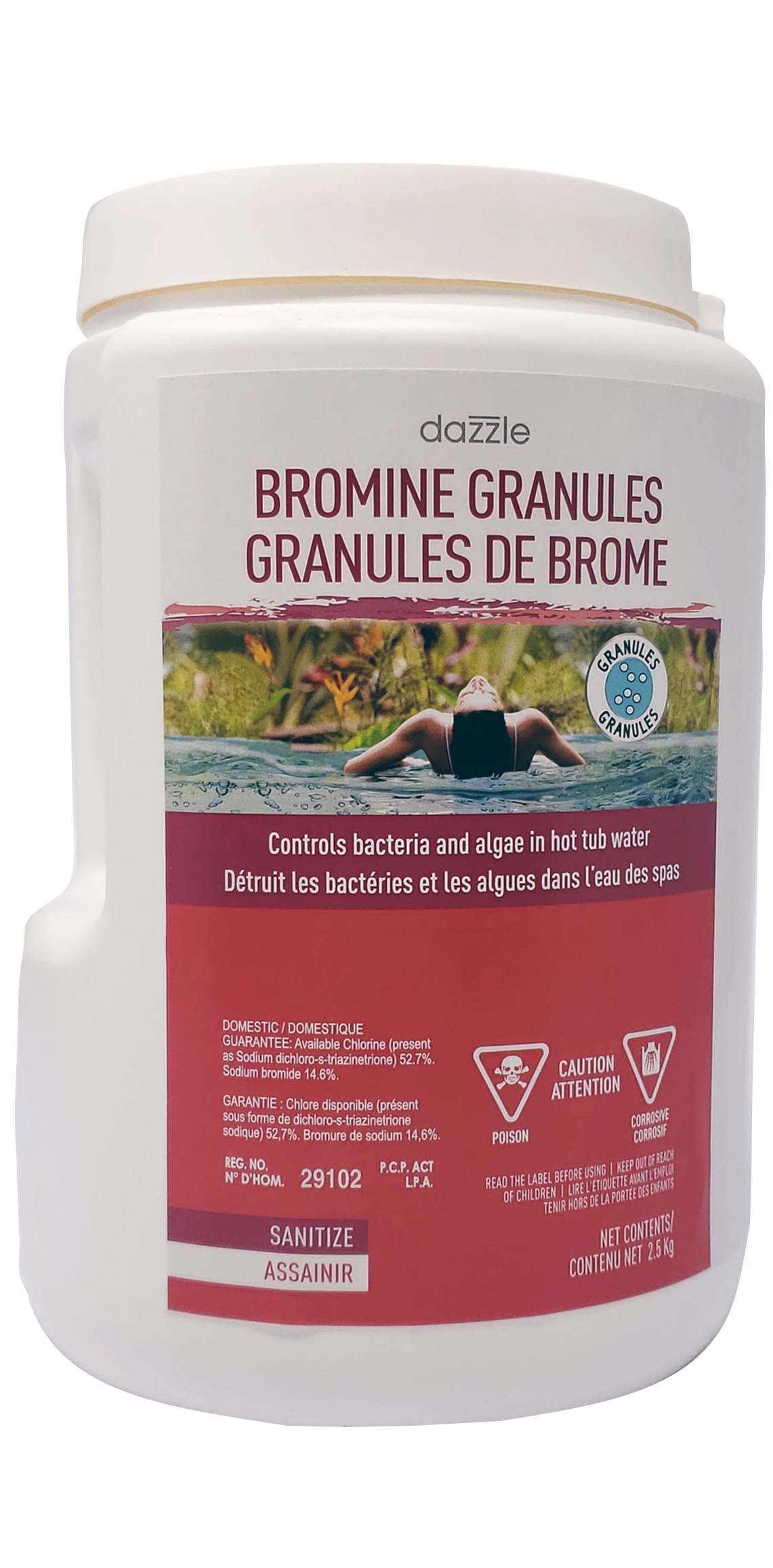 Dazzle Bromine Granules (2.5kg) (P/N: DAZ08402)