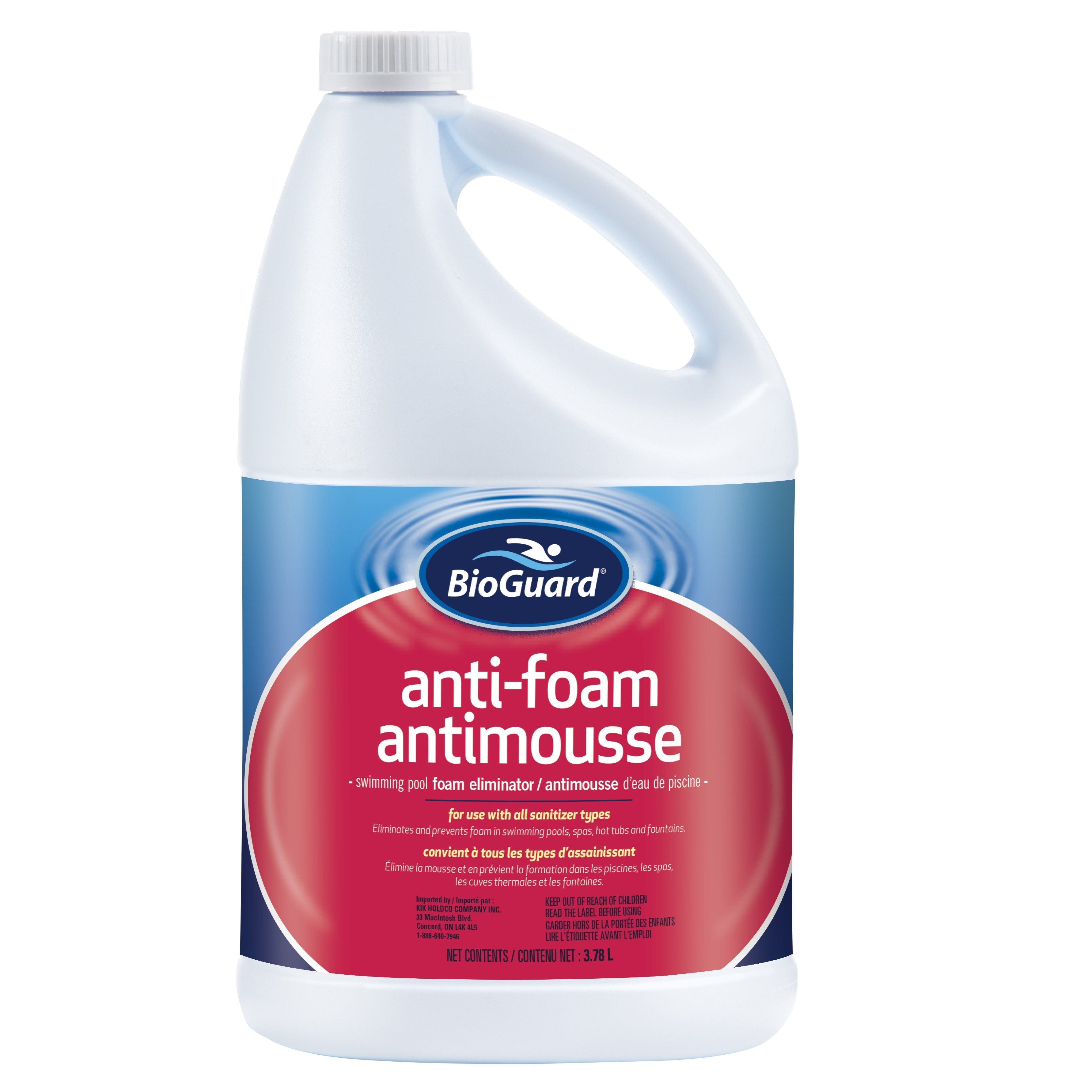 BioGuard Anti-Foam Concentrate (3.78ltr) (P/N: 4826) – PoolAndSpaChemicals