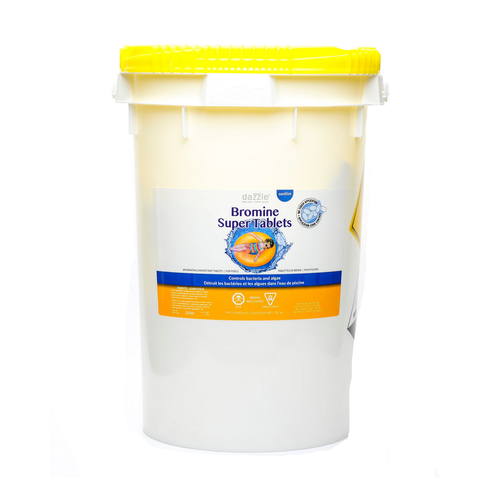 Pool Chemicals - Dazzle 100G Bromine Super Tabs (14KG Pail)