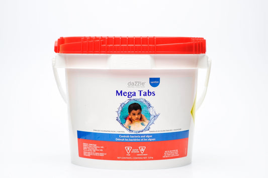 Pool Chemicals - Dazzle Mega Tabs - 3" Diameter (5.6kg)